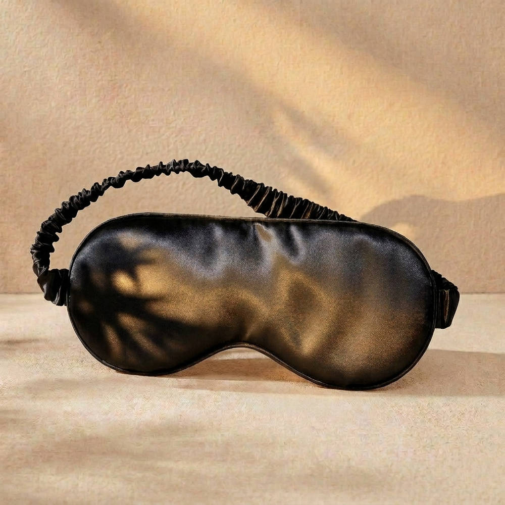 100% Pure Mulberry Silk Mask - Black