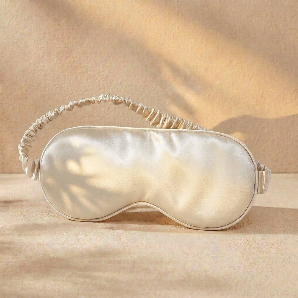 100% Pure Mulberry Silk Mask - Ivory