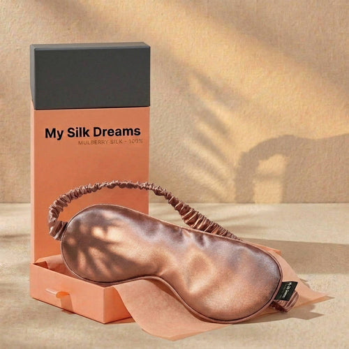 100% Pure Mulberry Silk Mask - Champagne