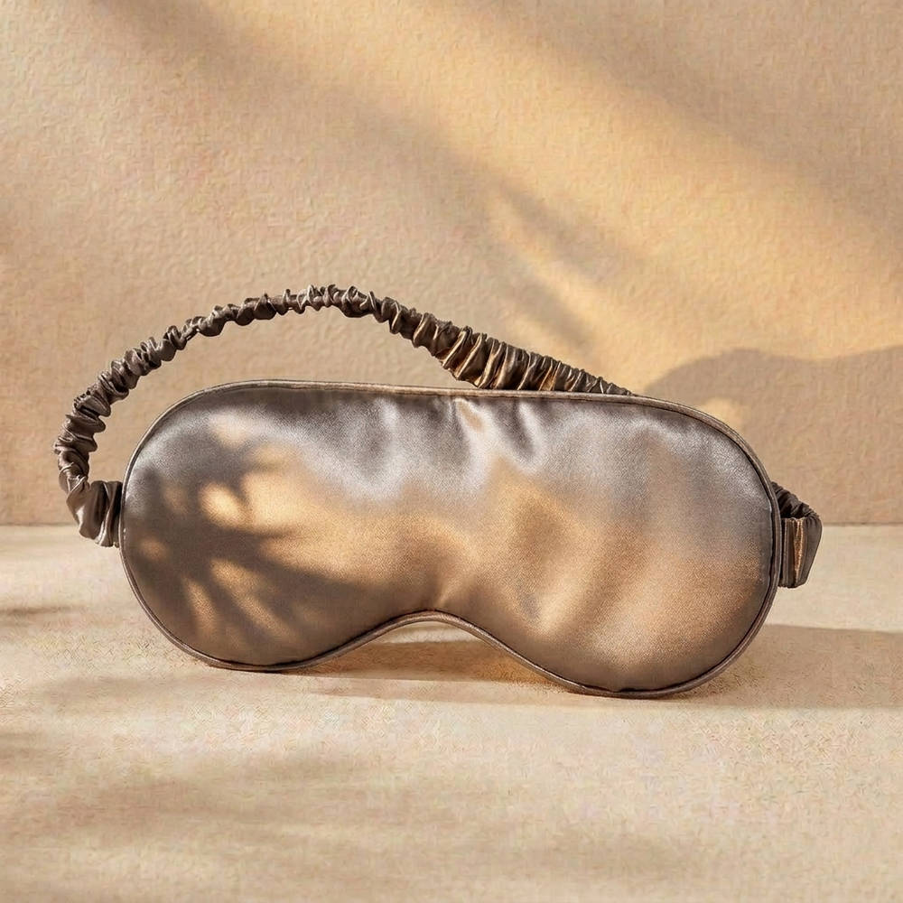 100% Pure Mulberry Silk Mask - Light Coffee