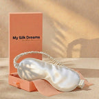 100% Pure Mulberry Silk Mask - White