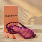 100% Pure Mulberry Silk Mask - Rose Red