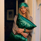 100% Pure Mulberry Silk Mask - Emerald Green