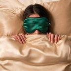 100% Pure Mulberry Silk Mask - Emerald Green