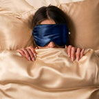 100% Pure Mulberry Silk Mask - Navy Blue