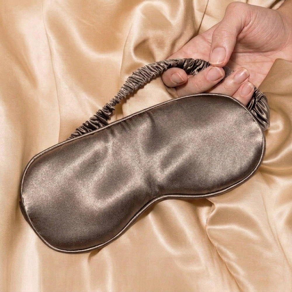 100% Pure Mulberry Silk Mask - Iron Grey