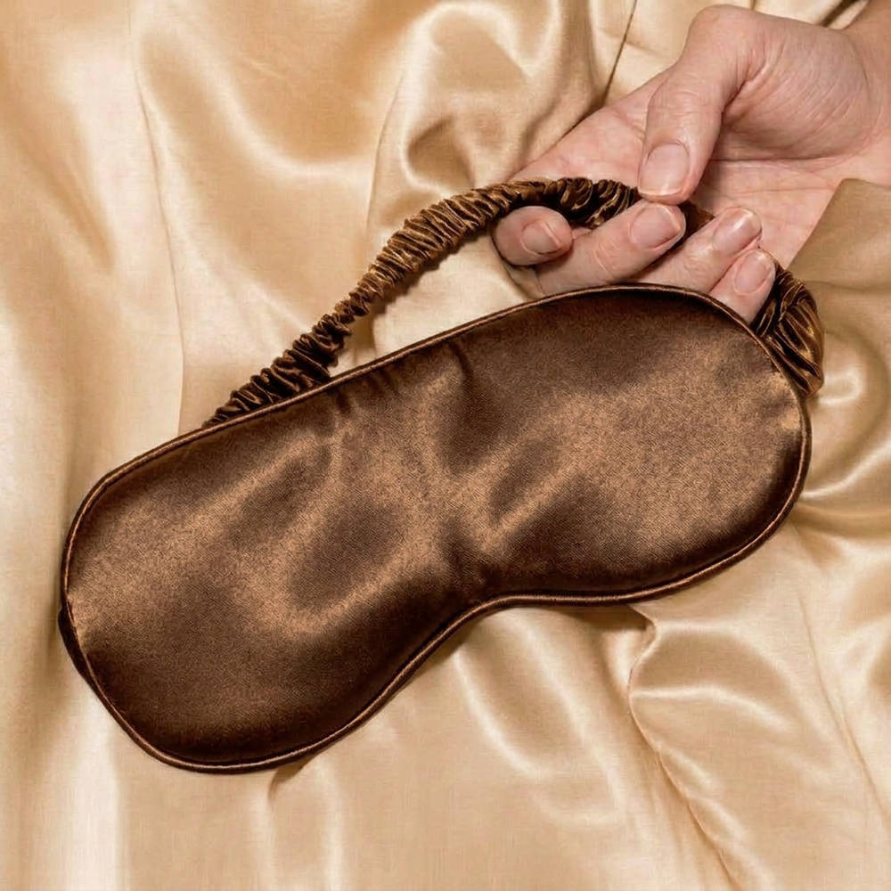 100% Pure Mulberry Silk Mask - Light Coffee