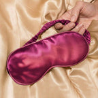 100% Pure Mulberry Silk Mask - Rose Red