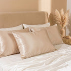 100% Pure Mulberry Silk Pillowcase - Champagne