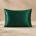 100% Pure Mulberry Silk Pillowcase - Deep Green