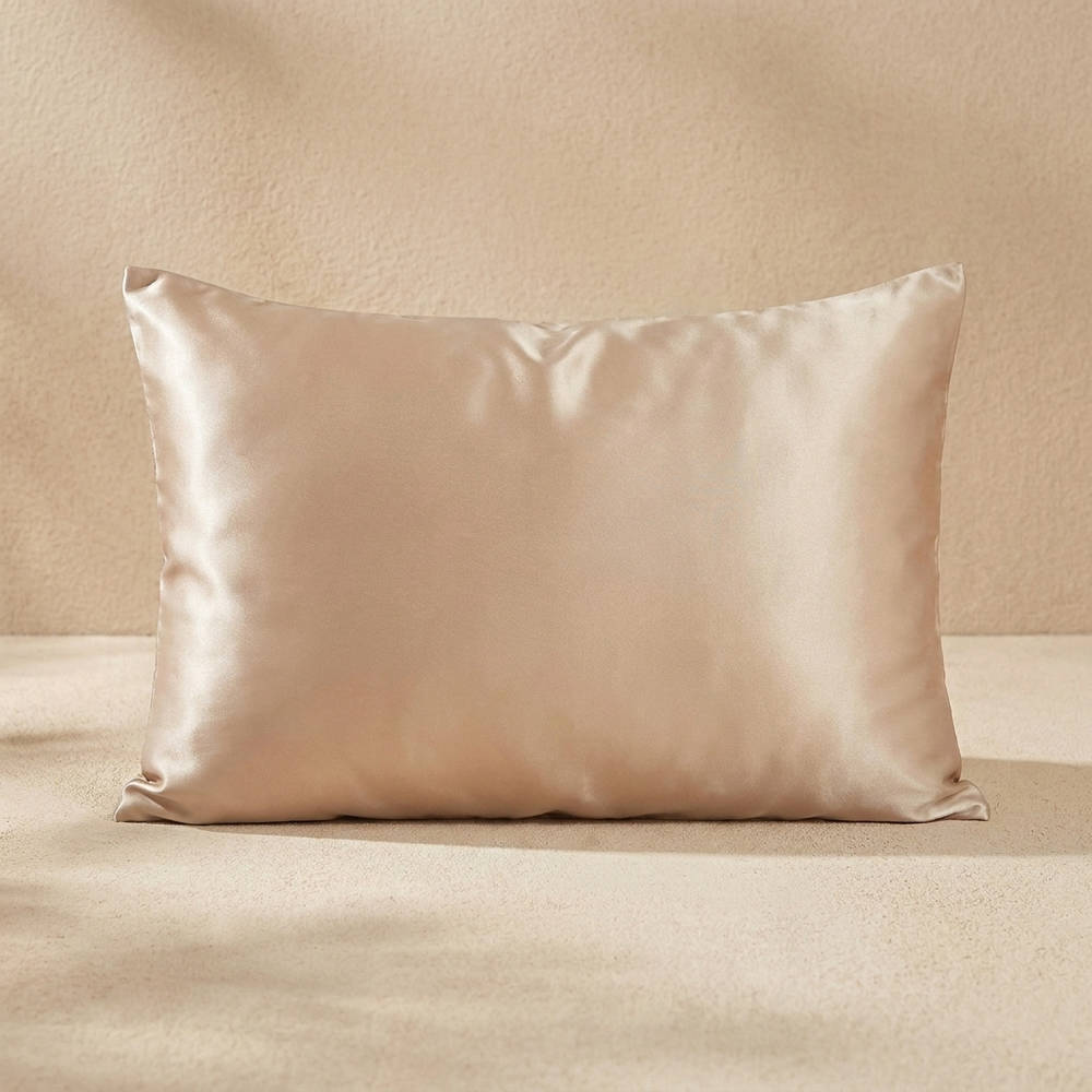 100% Pure Mulberry Silk Pillowcase - Champagne