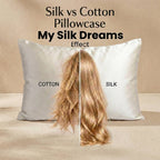 100% Pure Mulberry Silk Pillowcase - White