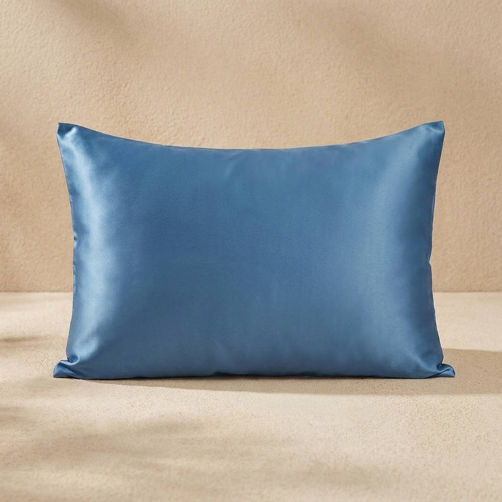 100% Pure Mulberry Silk Pillowcase - Light Blue