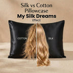 100% Pure Mulberry Silk Pillowcase - Black