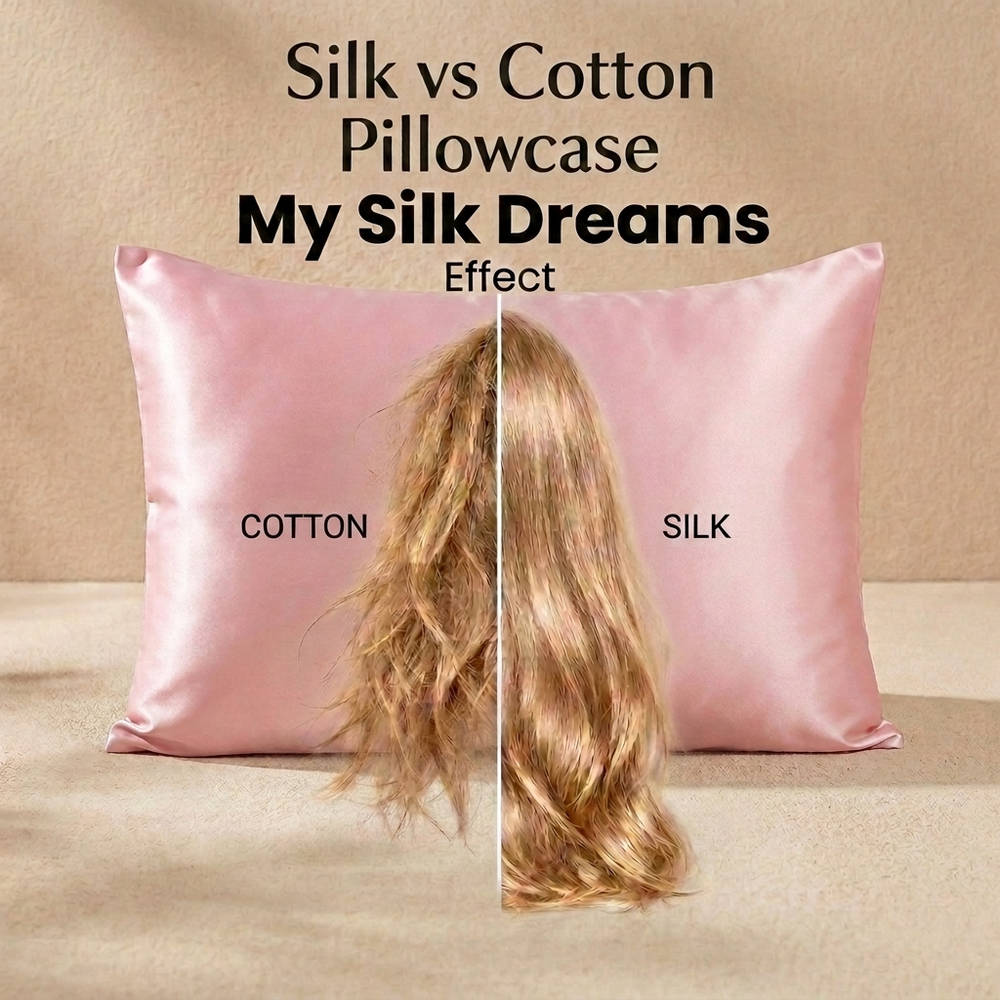 100% Pure Mulberry Silk Pillowcase - Light Pink