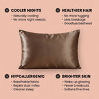 100% Pure Mulberry Silk Pillowcase - Apricot