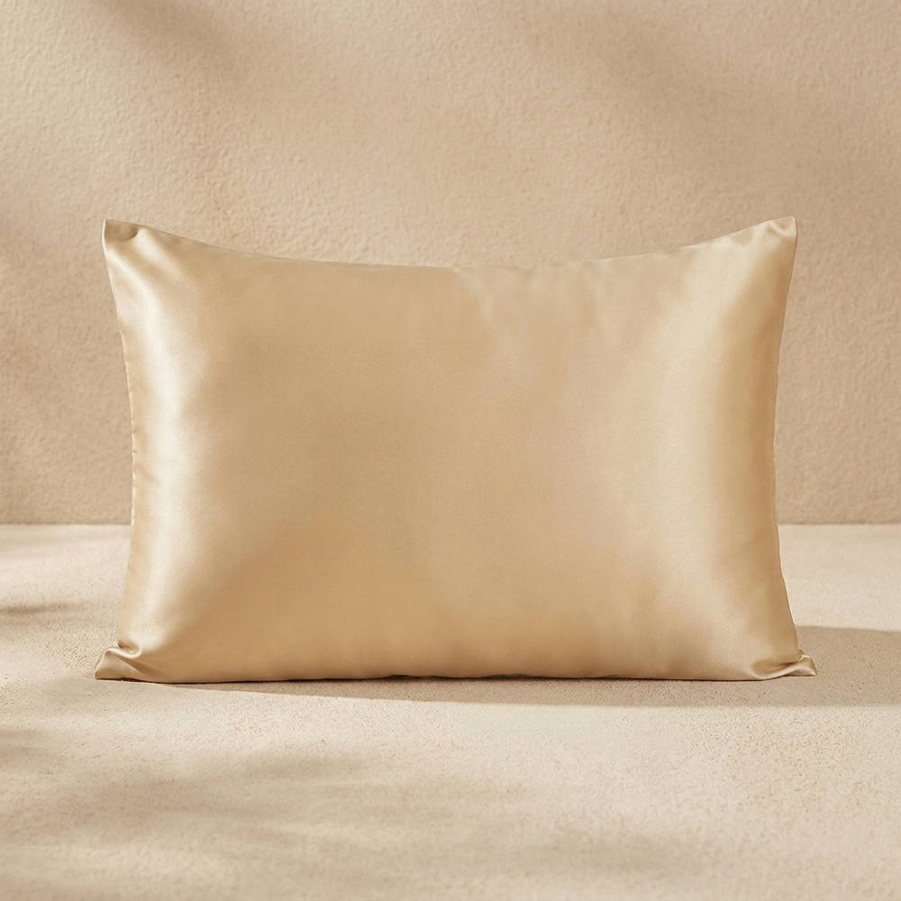 100% Pure Mulberry Silk Pillowcase - Golden Champagne