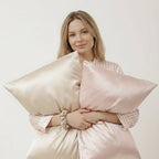 100% Pure Mulberry Silk Pillowcase - White